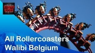 All Rollercoasters Walibi Belgium