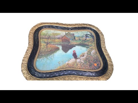 Garage sale picking episode 440 unique antique picture frame at half price find