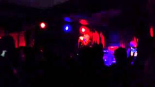 Daley singing "Game Over" at Cafe De Nord in San Francisco