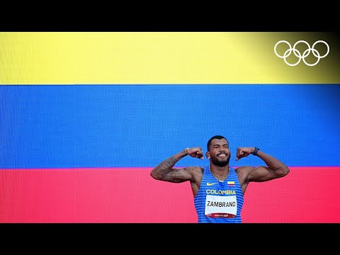 Anthony Zambrano de Colombia ganó la medalla de plata en los 400 m | #Tokio2020 Highlights