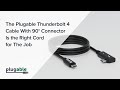 The Plugable Thunderbolt 4 Cable With 90° Connector Is the Right Cord for The Job