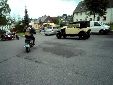 5. Pobershauer Oldtimertreffen 2011 - Start einer MZ 175 Geländesport - Teil 2