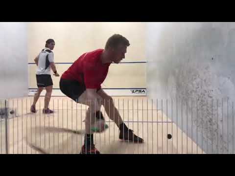 Joel Makin v Paul Coll forehand drives