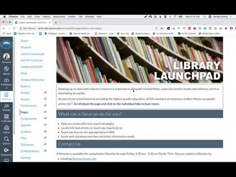 Welcome To The Library Launchpad