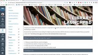Welcome to the Library Launchpad