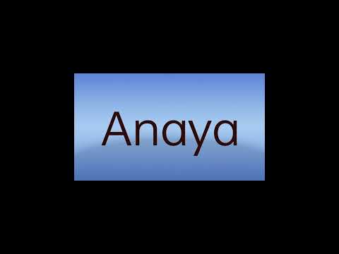 How to pronounce Anaya//English #accent #pronunciation #shorts #anaya#namemeaning  #easylearning