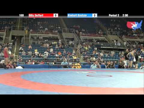 Fargo 2012 160 RR3: Billy Duffert (Wisconsin) vs. Kimball Bastain (Utah)