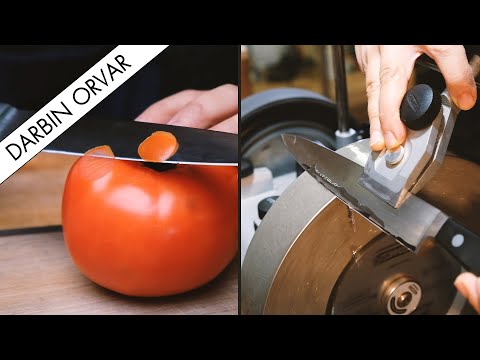 Kitchen Knife Sharpening: Turning a DULL Edge into a JAPANESE Bevel with Tormek T-8