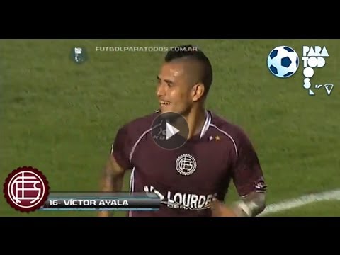 Gol de Ayala. Colón 0 Lanús 2. Fecha 12: Torneo Inicial 2013