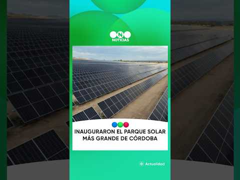 Dinosaurio inauguró el parque solar más grande de Córdoba ☀️