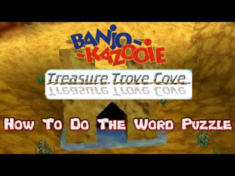 Banjo Kazooie - How To Do The Word Puzzle - Treasure Trove Cove Jigsaw Puzzle Solution