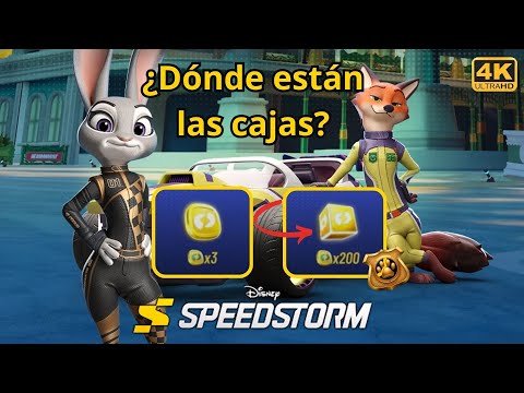 ATRACÓN DE TESOROS: Caja Pista Zootopia 🥇🚗  Gameplay✨ Disney Speedstorm
