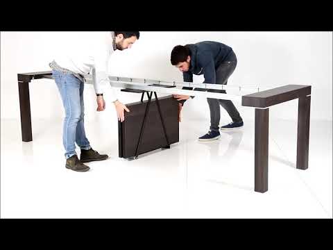 Table extensible 6 à 20 places bois foncé Kristo 180 à 440 cm