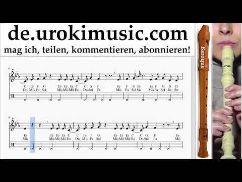 Blockflötenunterricht B. Camila Cabello - Real Friends Noten Lernen um-i995