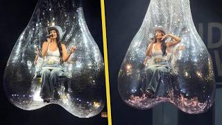 Kacey Musgraves Flies Above Concert on Giant 'DISCO BALLS'