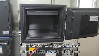 Diplomat 119 Fire Resistant Safe Internal Size