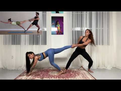EXTREME YOGA CHALLENGE! Jasmine Rae & Jesse Mae