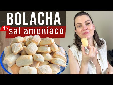 BOLACHA CASEIRA DE SAL AMONÍACO - RENDE MUITO - RECEITA FÁCIL E BARATA