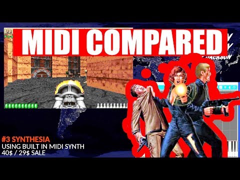 ROTT - Goin' down the fast way - MIDI music on 8 software players vs real Roland JV-1010 compared