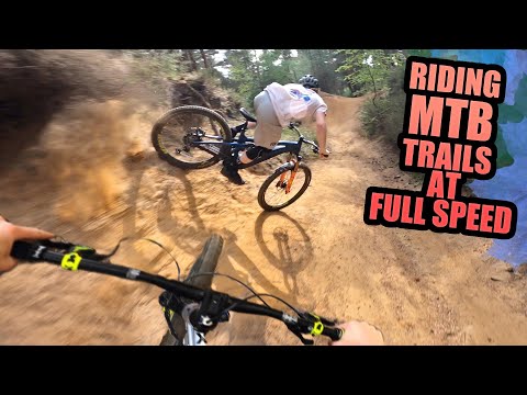 RIDING MOUNTAIN BIKE TRAILS AT FULL SPEED!
