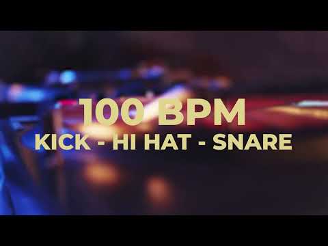 100 BPM METRONOME | KICK - HI HAT - SNARE