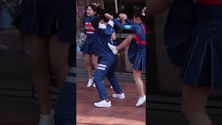 チアリーディング 三層ピラミッド NECロケッツ  SPARKLES