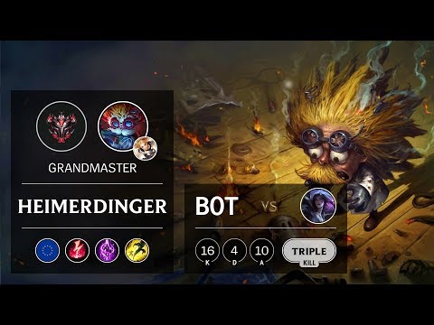 Heimerdinger Bot vs Kai'Sa - EUW Grandmaster Patch 9.13