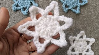 Crochet Christmas Star Snowflake