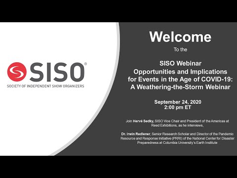 SISO - Opportunities and Implications for Events in the Age of COVID19: A Weathering-the-Storm Webinar