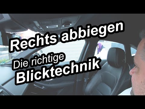 Turning right with the correct viewing technique - Driving School Punkt