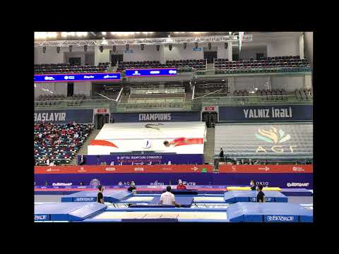 Luc Waldner (SUI) M - Trampoline World Age Group Competition, Baku (AZE) 2021
