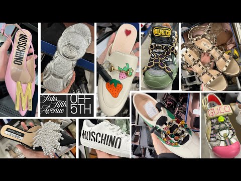 Saks OFF 5th GUCCI|Moschino|Valentino shoes- Shopping Vlog #shopping