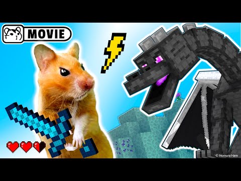 Homura Ham - Hamster survival in Minecraft Ep.2 😱 Hamster vs Ender Dragon 😱 Homura Ham