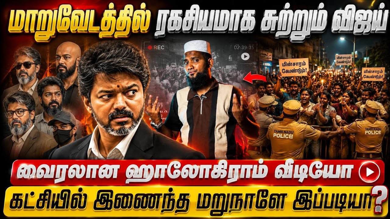 🔥 மாறுவேடத்தில் ரகசியமாக சுற்றும் விஜய்😱 வைரலான Hologr