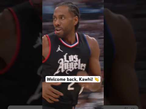 Kawhi Leonard is BACK! #Shorts