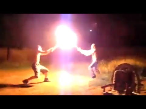 Flaming Sword Fight Meme Original Version