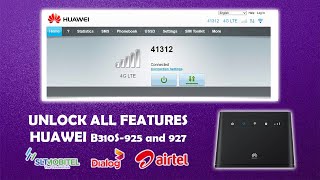 How to Unlock All Features In  Huawei B310s 927 and B310s 925 Router. Dialog_SLT_Moitel_Lanka Bell