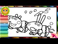 Peppa Pig Ans Rebecca Swiming Drawing Easy Peppa Pig Drawing Peppa Pig Coloring Peppa Pig