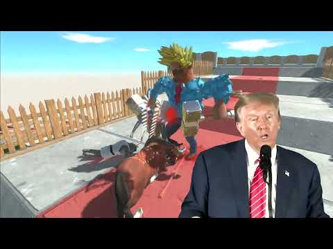 TRUMP vs All Units DeathFall - Animal Revolt Battle Simulator