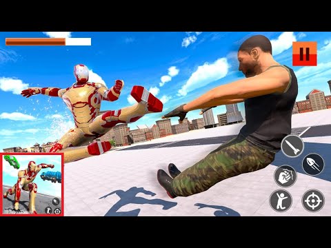 Iron Superhero War - Iron Robot Rescue Mission Games - Android Gameplay