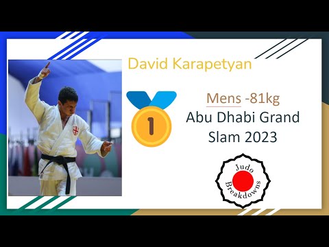 David Karapetyan  81 Mens Judo Abu Dhabi Grand Slam 2023