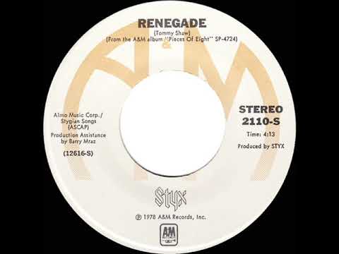 1979 HITS ARCHIVE: Renegade - Styx
