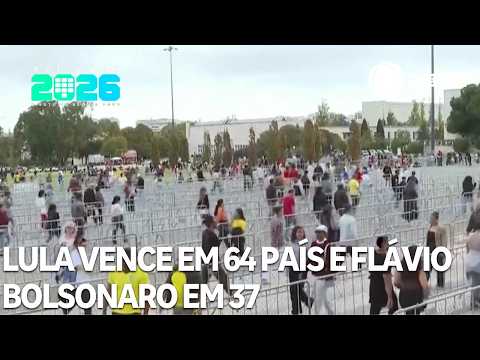 Lula vence em 64 países e Flávio em 37