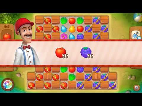 Gardenscapes Level 865 With No Boosters - Hard Level