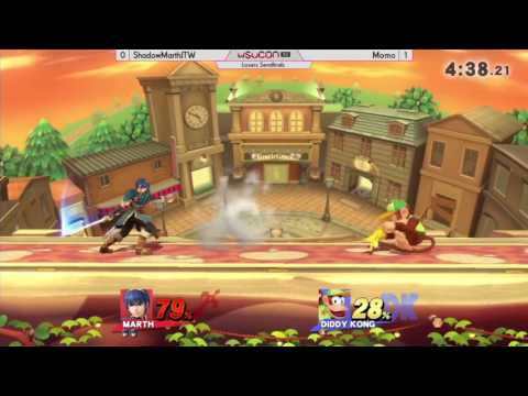WSUCon XV Smash 4 - ShadowMarthJTW (Marth) vs. Momo (Diddy Kong)