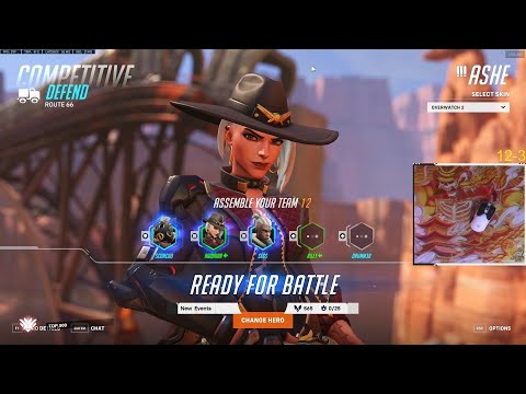 22K DMG! GALE INSANE ASHE GAMEPLAY OVERWATCH 2 SEASON 2 TOP 500