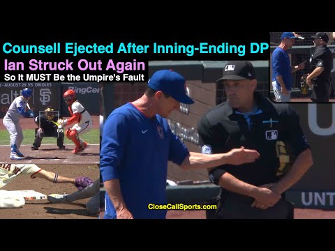 E141 - Craig Counsell Ejected on Strikeout-Throw Out Double Play as David Rackley Rings Up Ian Happ