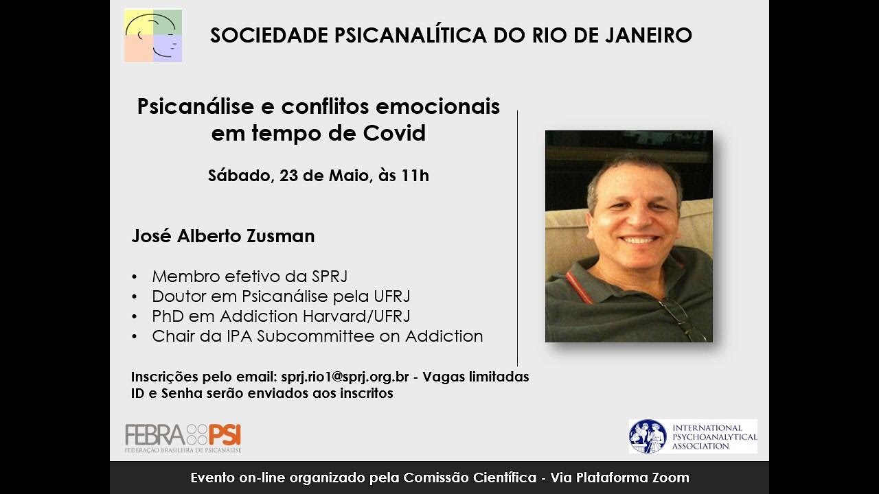 Psicanálise e conflitos emocionais em tempos de Covid - José Alberto Zusman