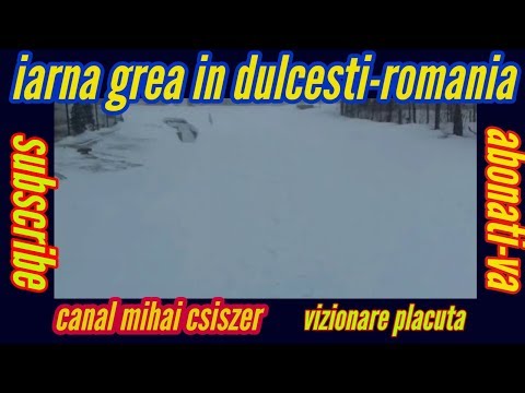 Iarna grea in Dulcesti-Romania/Heavy winter in Dulcesti-Romania