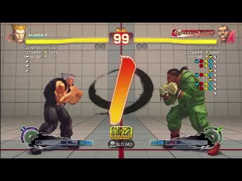 Geom MoDInside (Guile) vs zx obZen Xz (Balrog)
